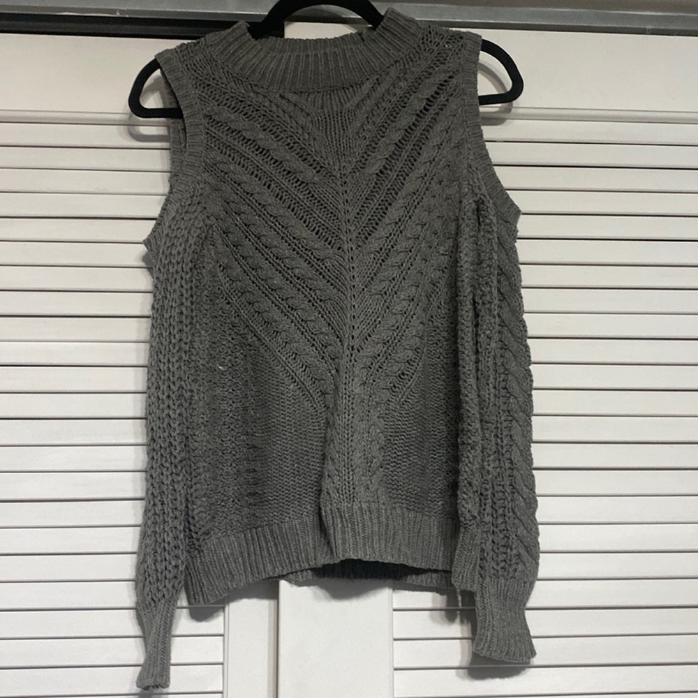 aeropostale grey knit sweater